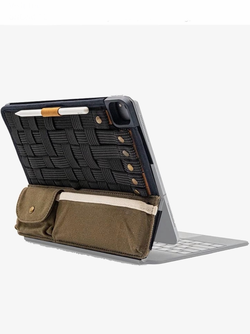 tinyRigs ori-Grid Weavable Organizer for iPad📱Magic Keyboard